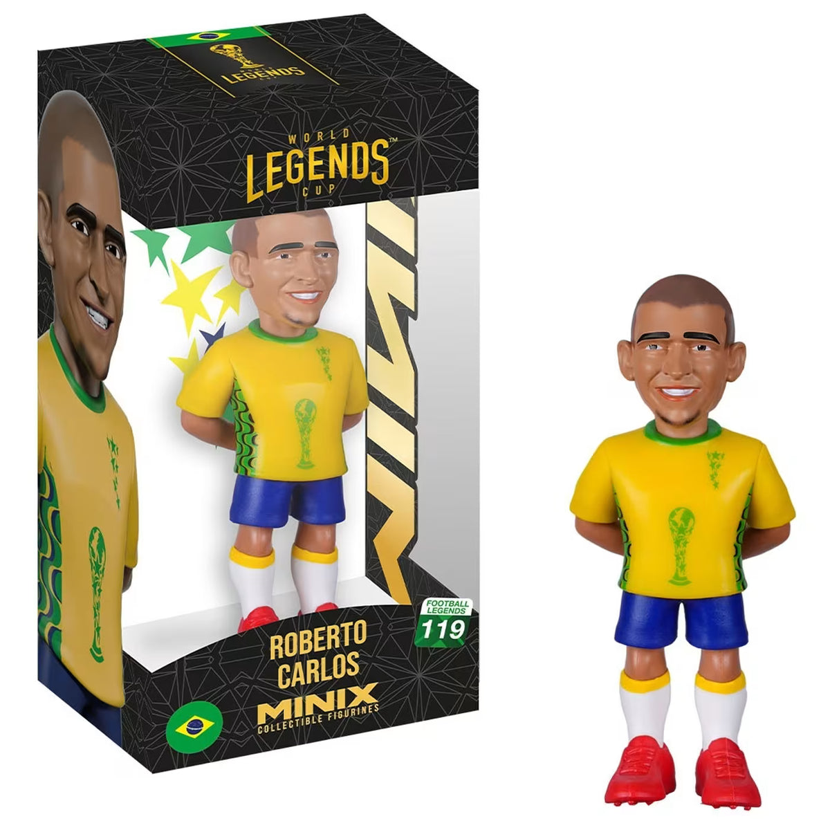 Minix – Figurine de football Roberto Carlos World Legends Cup 12 cm